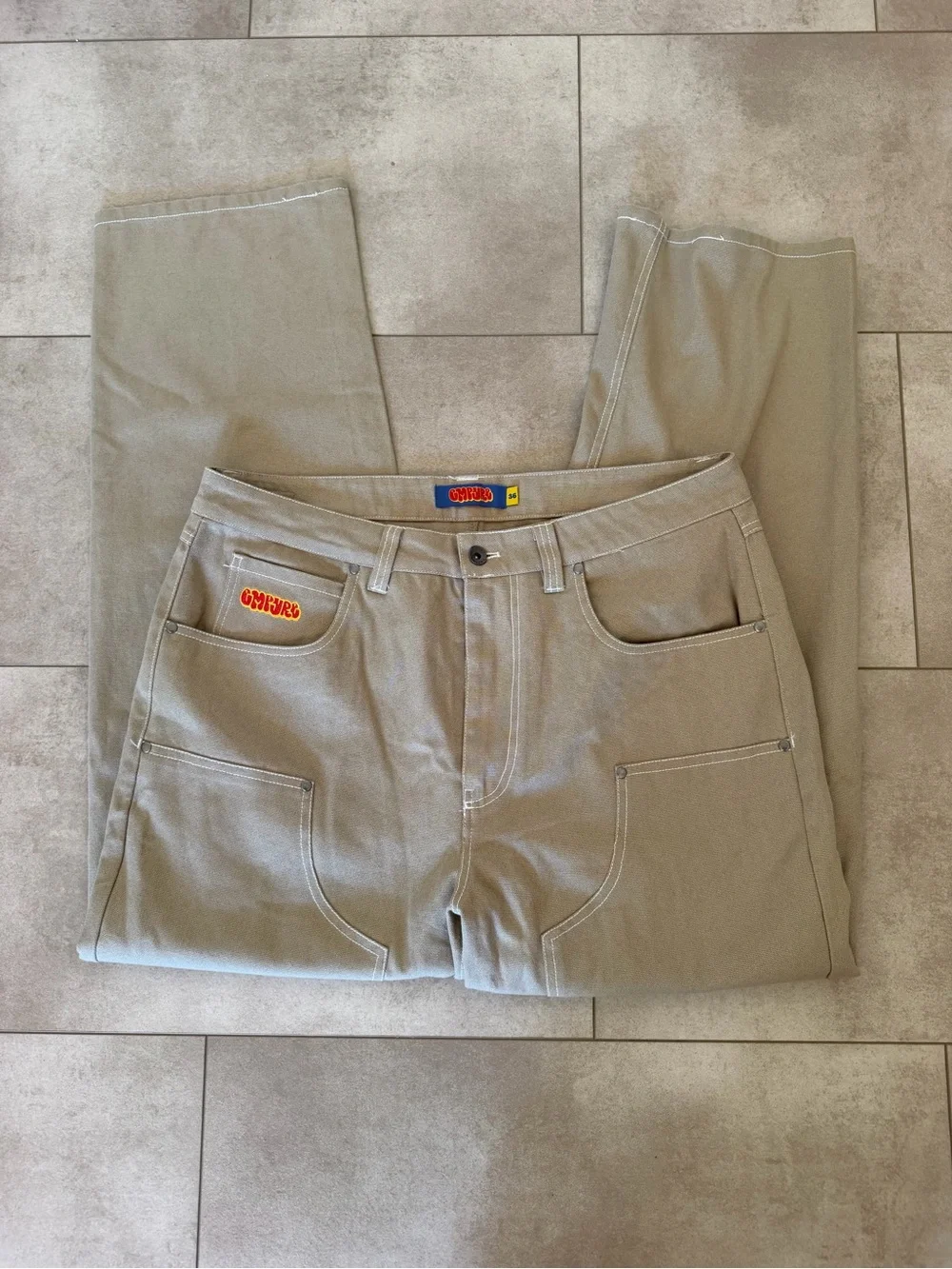 Empyre Double Knee Khaki Canvas Skate Pants